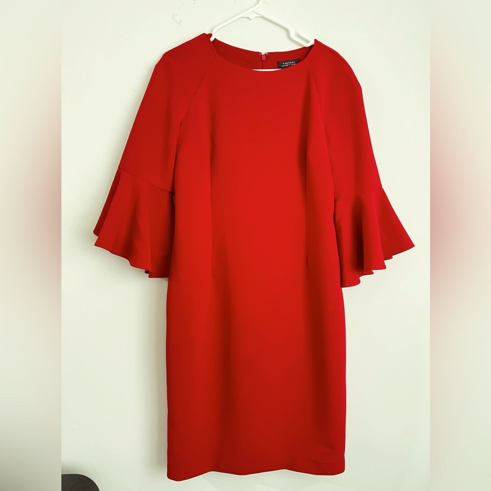 Red Tahari Semi-Formal Dress